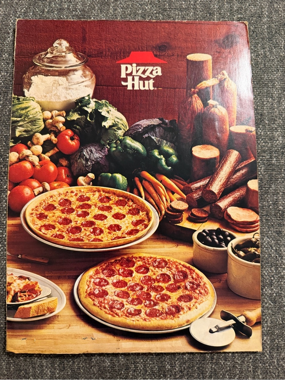 Vintage 1976 Pizza Hut Menu - Rare